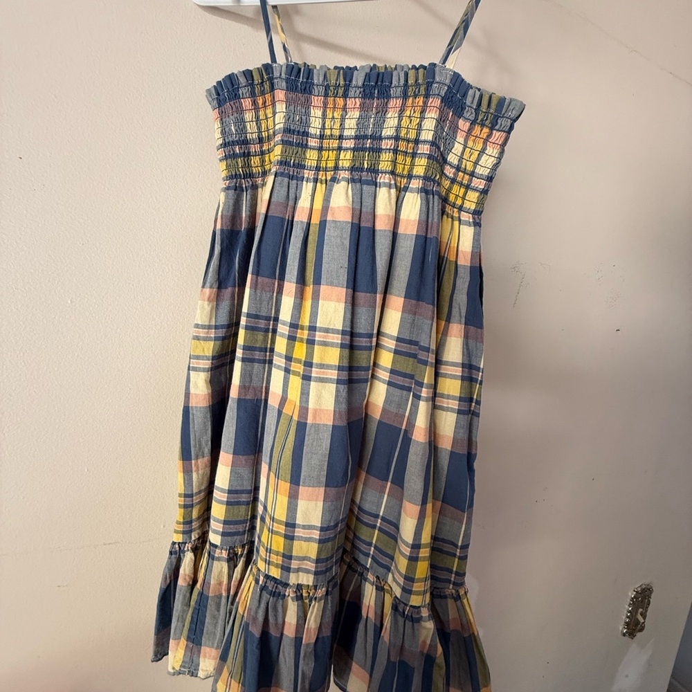 Polo by Ralph Lauren Blue and Yellow Plaid girls Dress